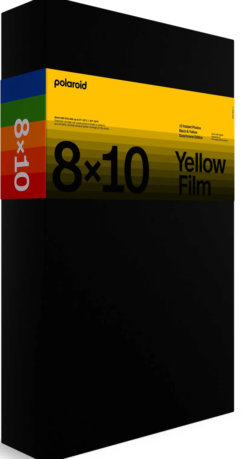 8X10 DUOCHROME NOIR ET JAUNE<POLAROID New