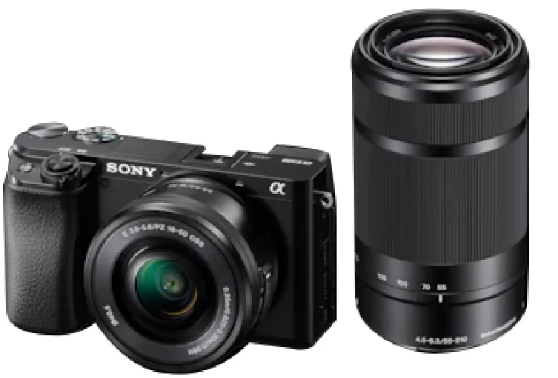 ALPHA 6100 NOIR + 16-50 PZ + 55-210<SONY Discount