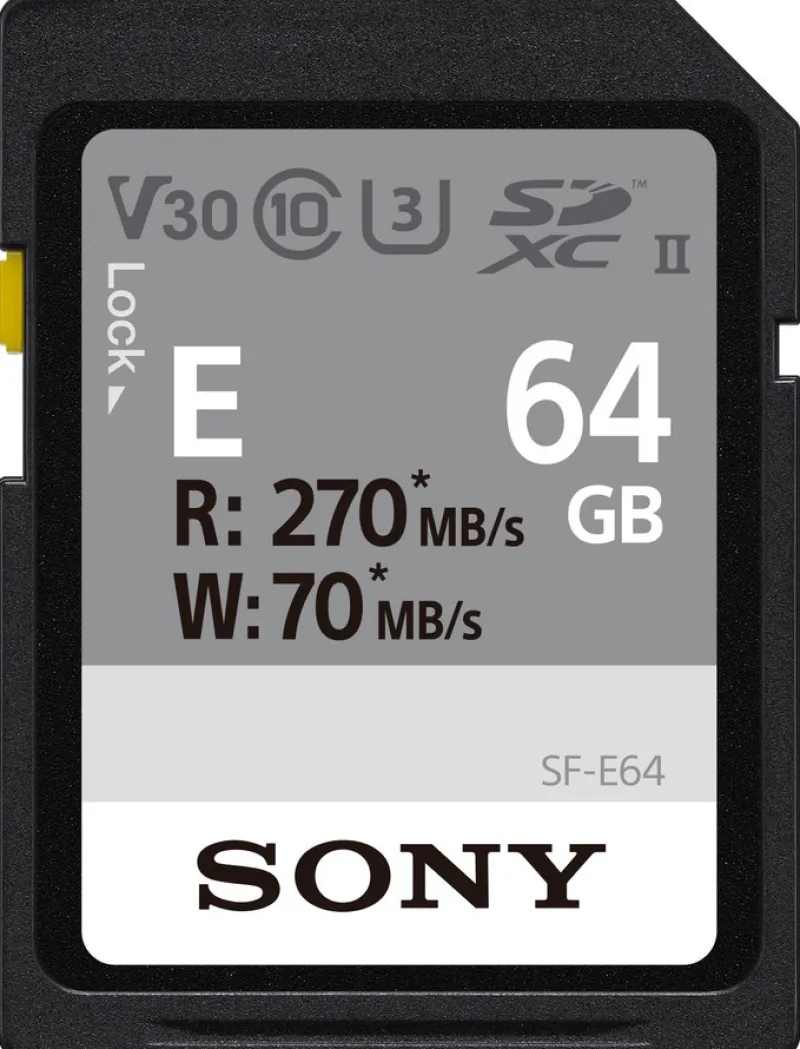 SDXC UHS-II ENTRY SERIE CL10 U3 64GO<SONY Cheap