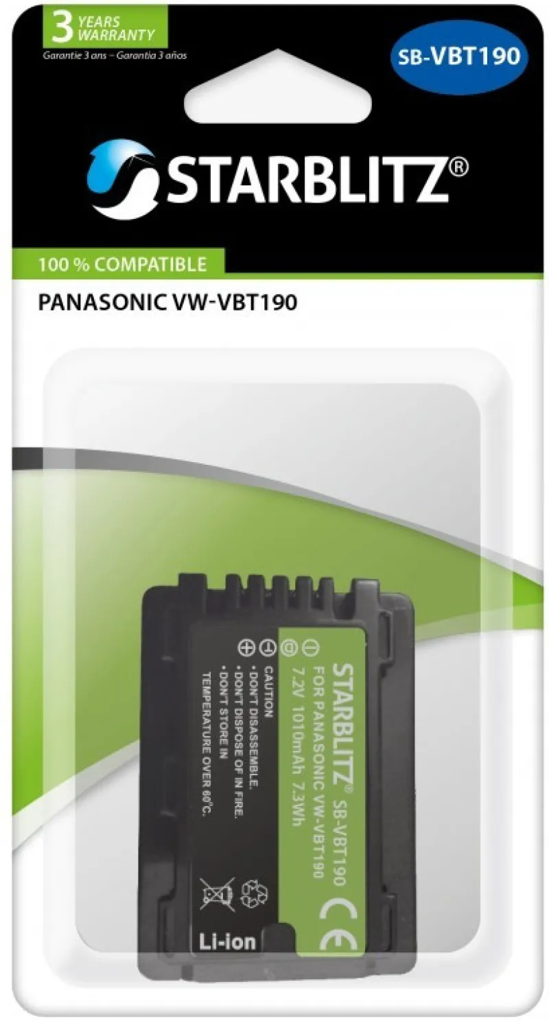BATTERIE COMPATIBLE PANASONIC VW-VBT190<STARBLITZ Best Sale