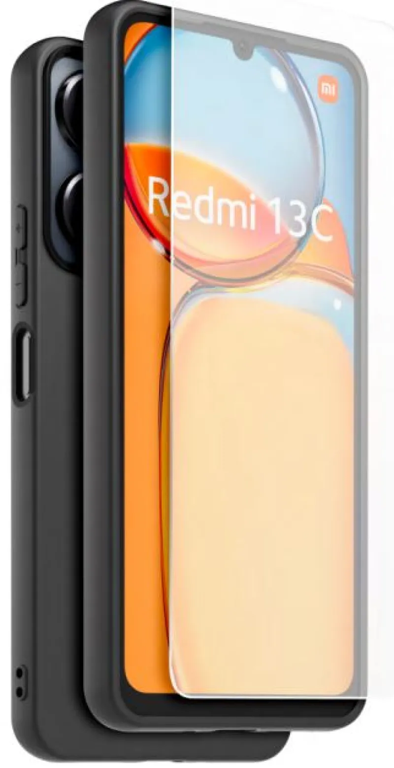 coque noir tpu + verre trempe redmi 13c<XIAOMI Cheap