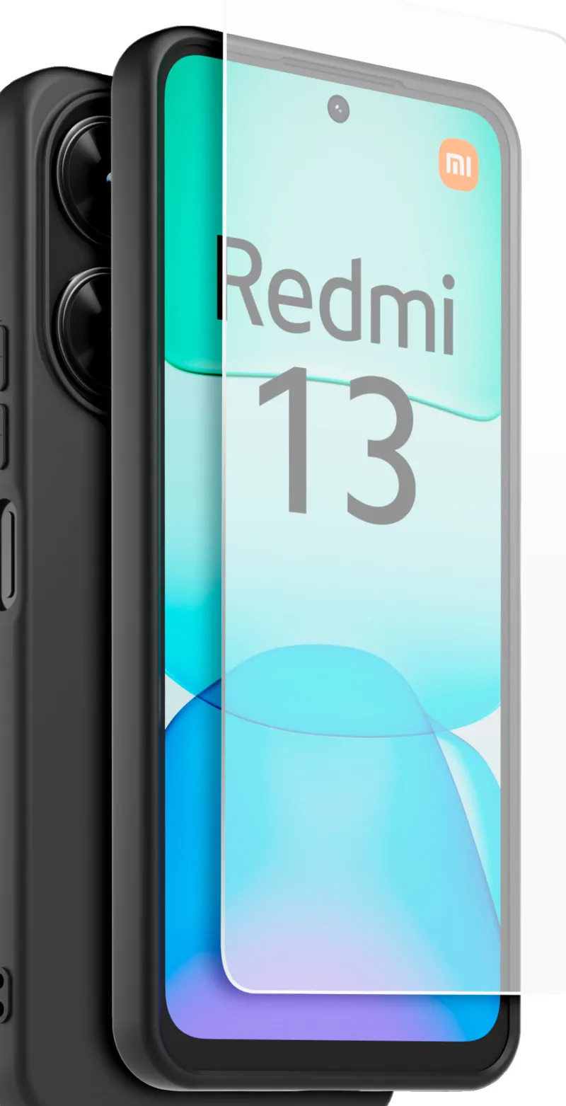 coque noire + verre trempe redmi 13 4g<XIAOMI Online