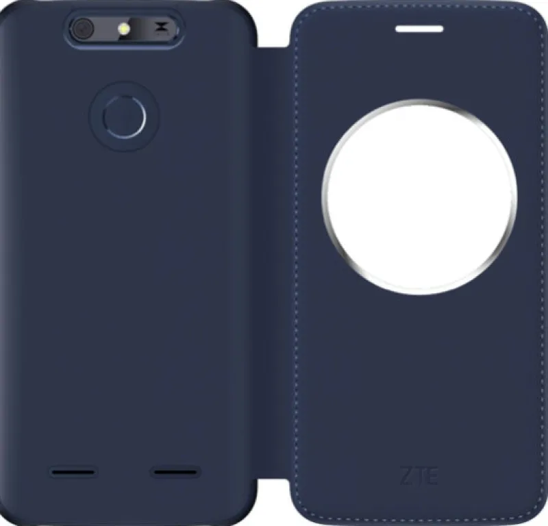etui folio bleu marine p/v8 lite<ZTE Cheap